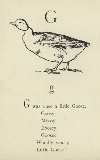 The Letter G by Edward Lear